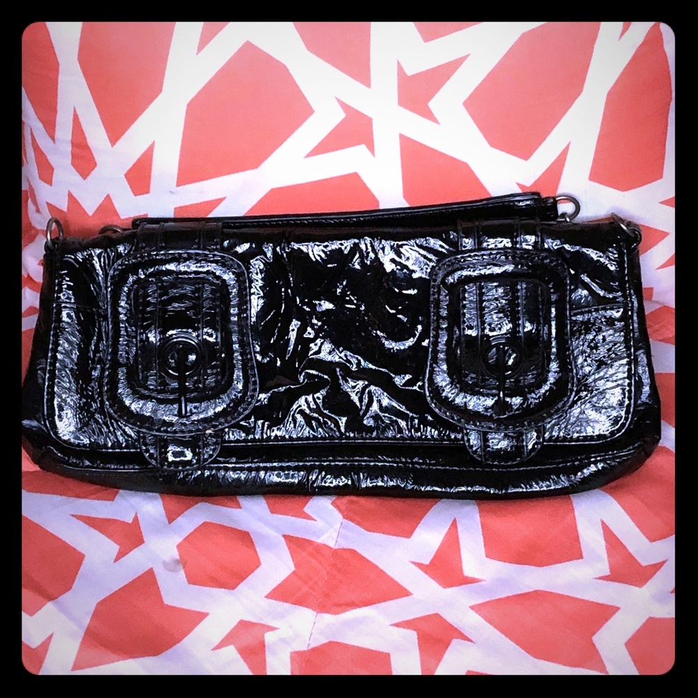 Black Patent Leather Clutch